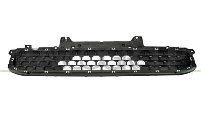 Grille centrale de pare-chocs Hyundai Kona dès 2020 en ABS renforcé noir