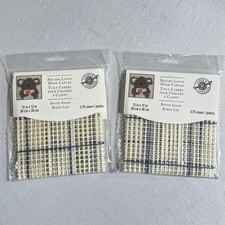 Square Latch Hook Canvas 12" x 12" Loops  Threads Bound 3.75 ct/pts Crafts X2