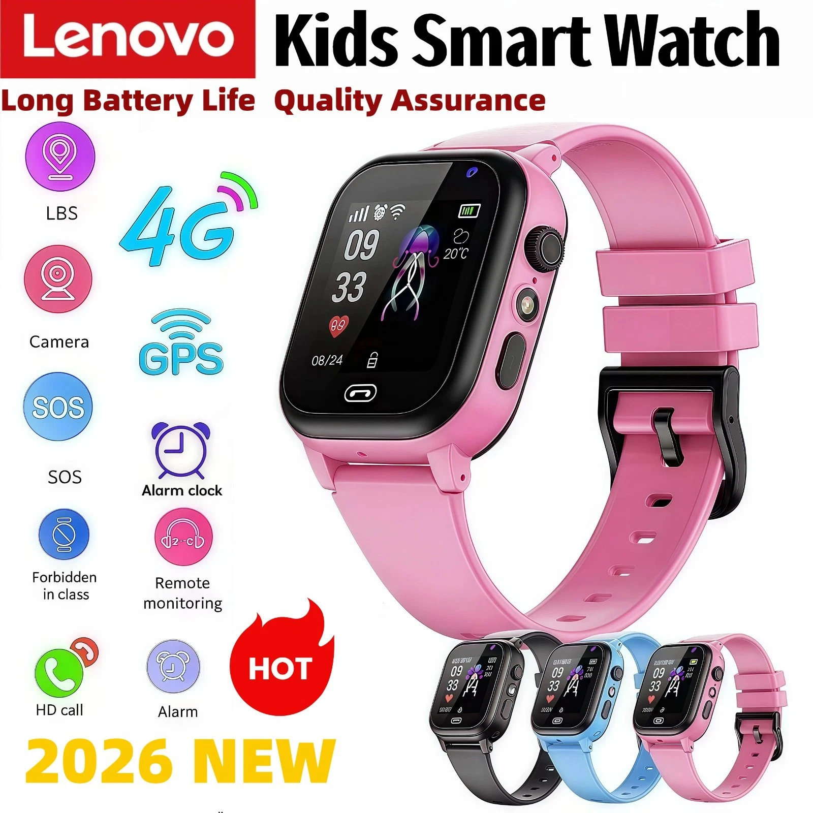 Kids GPS Tracker Call Smart Watch Waterproof Children Heart Rate Monitor Fitness
Opens in a new wind