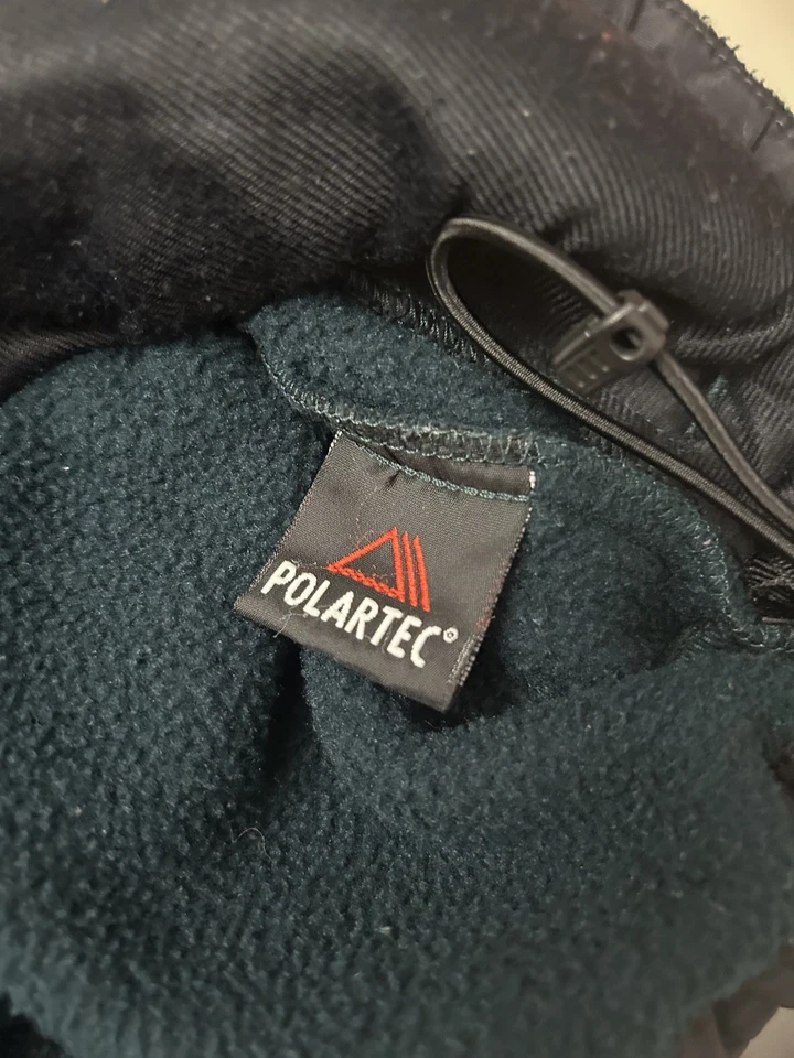 RedHead Men's Size L Fleece Full Zip Jacket Stand Up Collar Green/Grey Polartec - Image 4 of 4