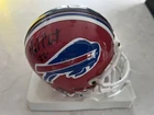 Buffalo Bills Riddell Mini Helmet Nate Clements Autograph NFL PSA Authenticated