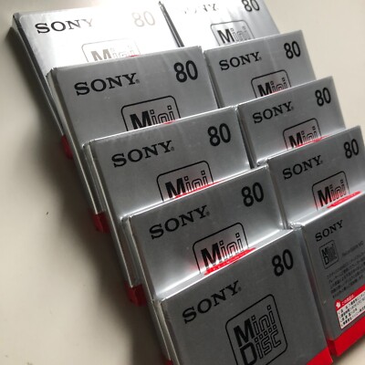 SONY Mini Disc MD80 MDW80T Recoradable Disc set of 10 NEW