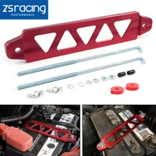 Red Aluminum Battery Fixed Bracket Retaining Tie Down Holder 10'' J-Hook Bolt