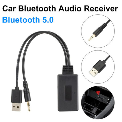 Bluetooth5.0 Receiver Adapter USB 3.5mm Jack Stereo CD Audio For Car AUX Speaker - Picture 1 of 12
