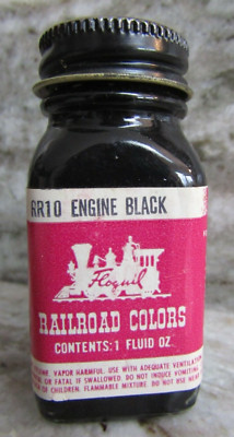 FLOQUIL RAILROAD COLORS MODEL PAINT - 1oz 1 OUNCE - RR10 ENGINE BLACK