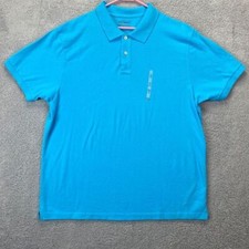 Old Navy Polo Shirt Adult 2XL Blue Short Sleeve Rugby Outdoor Casual Mens NEW