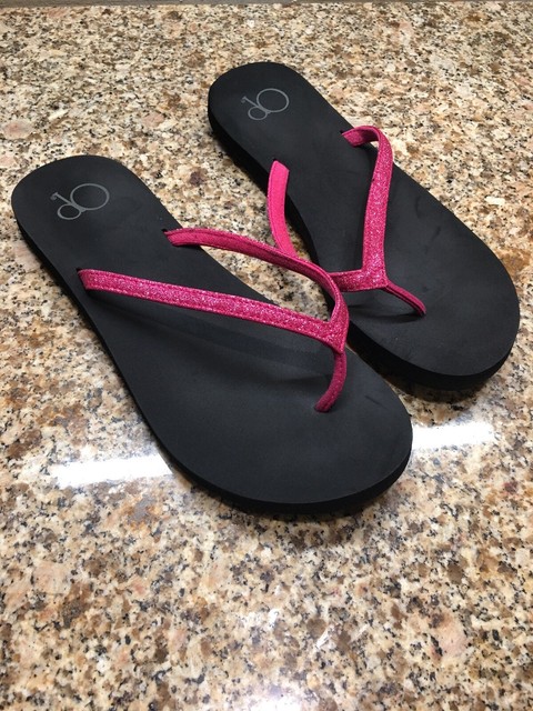 op memory foam flip flops