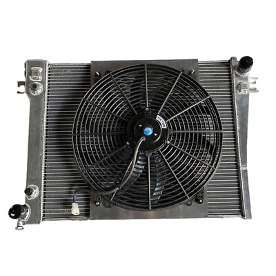   FOR BMW 3 E30 320i 323i 325i 325ix 325e M20 AT 1982-1993 aluminum Radiator&FAN