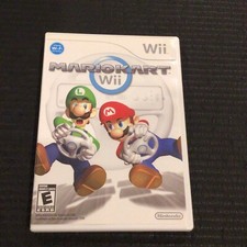 Mario Kart Nintendo Wii Case & Manual & 2 Inserts (NO GAME) Mariokart Cart