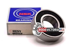 NSK 6003 VV DEEP GROOVE BALL BEARING, RUBBER SEALED 6003DDU 6003 2RS 17x35x10mm
