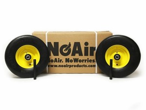 (2) Flat Free Wheel Assemblies 13x5.00-6 Fits John Deere Replaces TCA13769