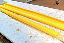 QTY 2 -  Roll Up Welding Safety Curtain Yellow 47" Wide x 41" w/Brackets New