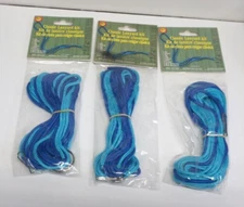 3-Classic Lanyard Kit Nylon Blue/Purple NIB by Pepperell Braiding Company