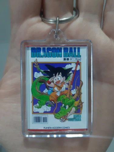Llavero acrílico Comic Dragon Ball Serie Blanca n°1. Acrylic Keychain