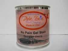 New Dixie Belle No Pain Gel Stain Oil Based 1/2 Pint 8 ounce Georgian Cherry