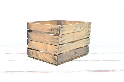 Vintage . Farm Fruit Crate Large Wood Vintage Fruit Box Potato Crate Slat Box - Picture 7 of 10