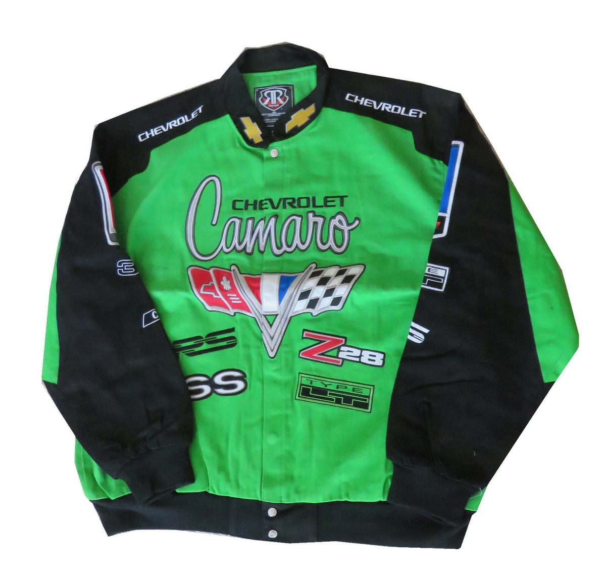 Camaro Sweater Men's Chevy Camaro Embroidered Jacket With Snap