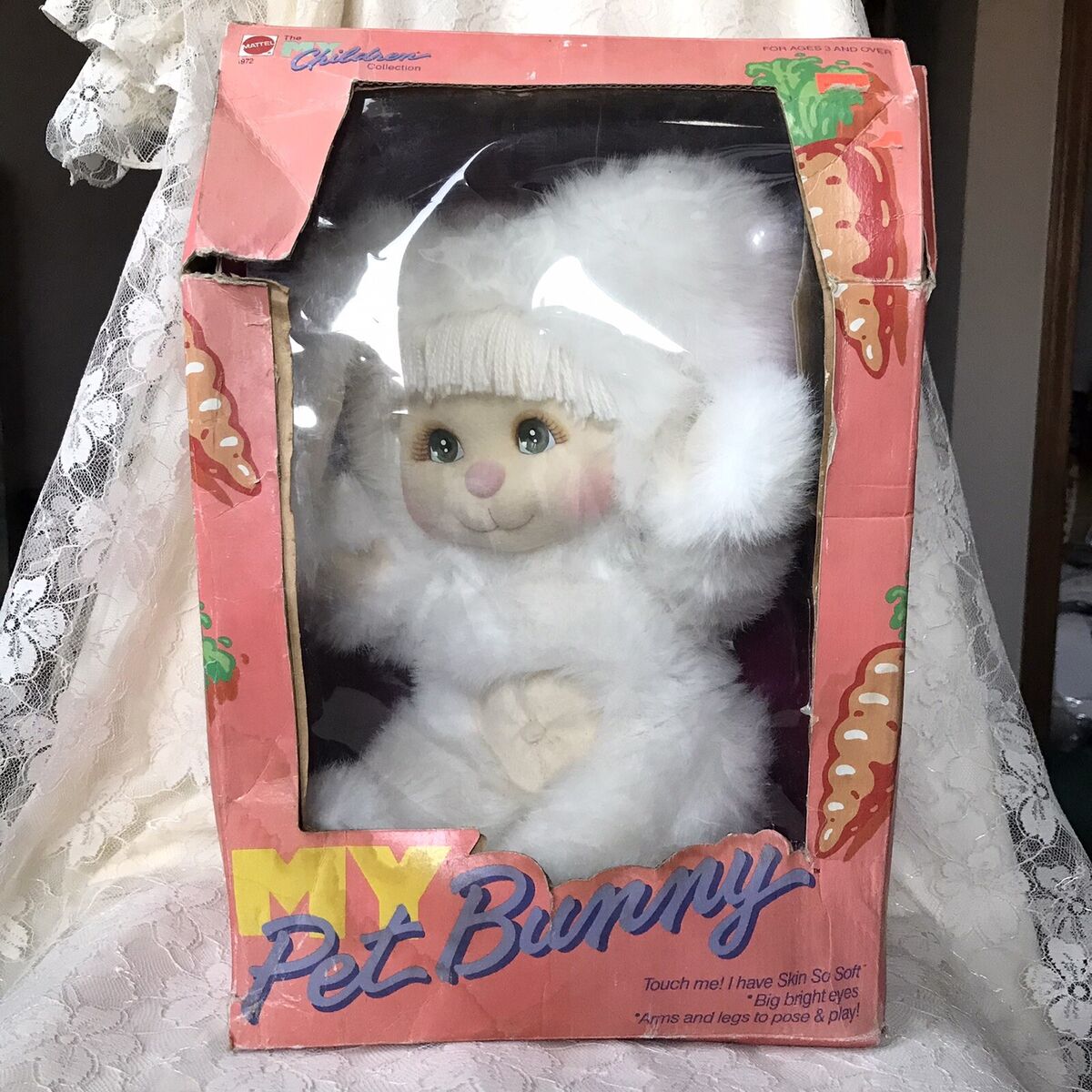 Mattel My Child My Pet Plush White Bunny Rabbit NIB RARE New Mattel My Child My Pet Plush White Bunny Rabbit NIB RARE New