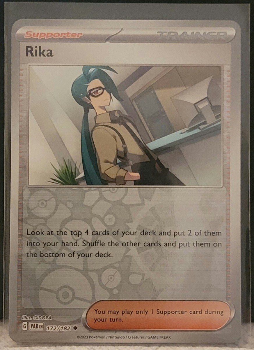 Pokemon TCG Card Rika 172/182 S&V Paradox Rift Reverse Holo