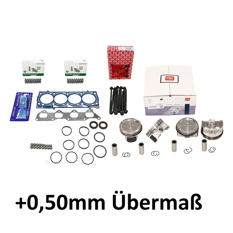 Reparatursatz mit Kolben in +0,50mm Übermaß für VW Seat Skoda 1.4 