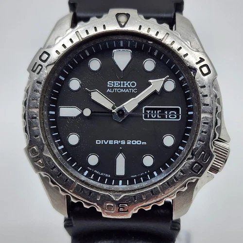 Seiko Vintage Skx171 7s26-7020 Automatic 200m Diver Stainless Steel