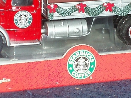 #3 CORGI 2003 STARBUCKS 1940s VINTAGE MACKLJ CAB 2 DROPSIDE TRUCK 1/50 - Picture 4 of 12