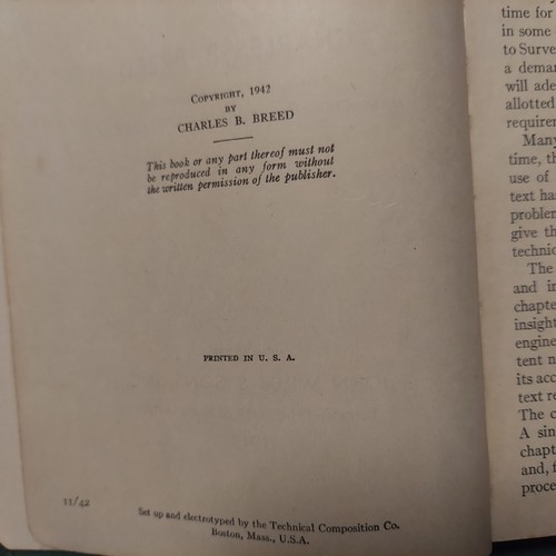 Surveying By Charles B. Breed (1942, HC) Book Civil Engineering John Wiley - Picture 8 of 10