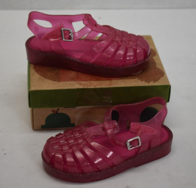 Mini Melissa Toddlers Possession w/ Final De Ano Glitter Sandals Pink Size 10