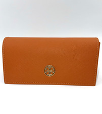 Tory Burch Large Orange Magnetic Sunglasses Eyeglasses Carrying Case