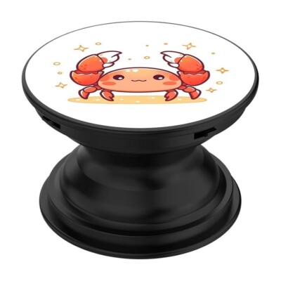 POPPABLE PHONE GRIP - CUTE KAWAII CRAB - SO CUTE!