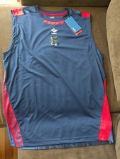 Tanque REEBOK ZIGTCH Mediano Azul Marino Rojo PLAY DRIfit Compresión Compresión Zig Tech