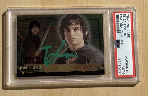 ELIJAH WOOD SIGNED AUTO THE LORD OF THE RINGS EVOLUTION FRODO 2004 Promo P1 PSA - Picture 1 of 2