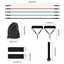 thumbnail 4 - 11 PCS Resistance Band Set Yoga Pilates Abs Exercise Fitness Tube Workout Bands