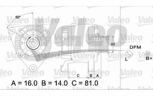 VALEO Lichtmaschine 120A für AUDI A4 A6 A8 VOLKSWAGEN PASSAT 437173 - Mister Auto