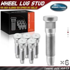 6x M14-1.5 Wheel Lug Stud For Gmc Chevy Silverado Sierra 1500 2500 3500 Cadillac