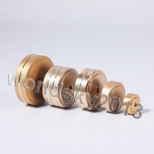 4 piezas Altavoz de aluminio Almohadilla con picos Soporte de aislamiento amortiguación de pies #2 - Imagen 2 de 10