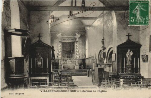 CPA Villiers-St-Georges Interieur de l'Eglise FRANCE (1101332) - Photo 1/2