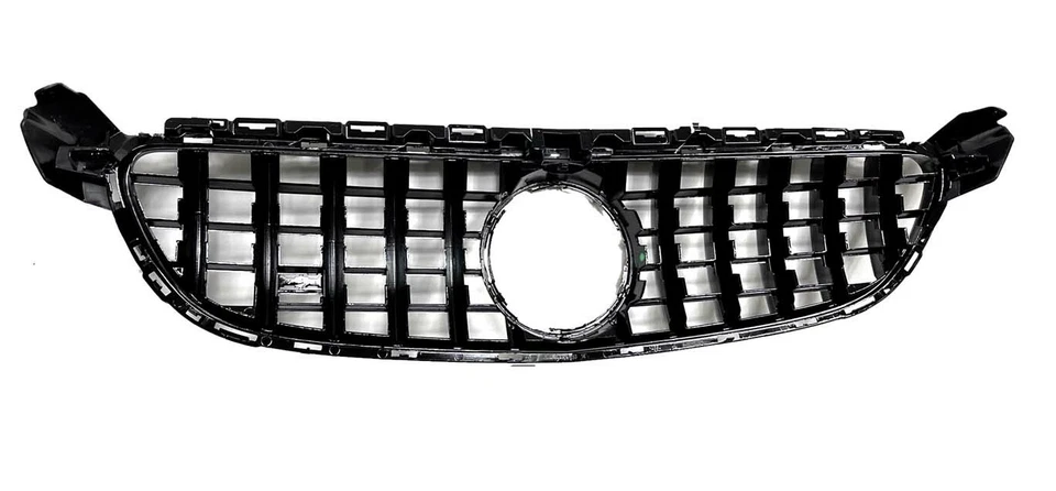 C63 SOLO parrilla GT negro-cromo 2015 2016 2017 2018 sedán C con estilo de cámara Foto 3 de 4