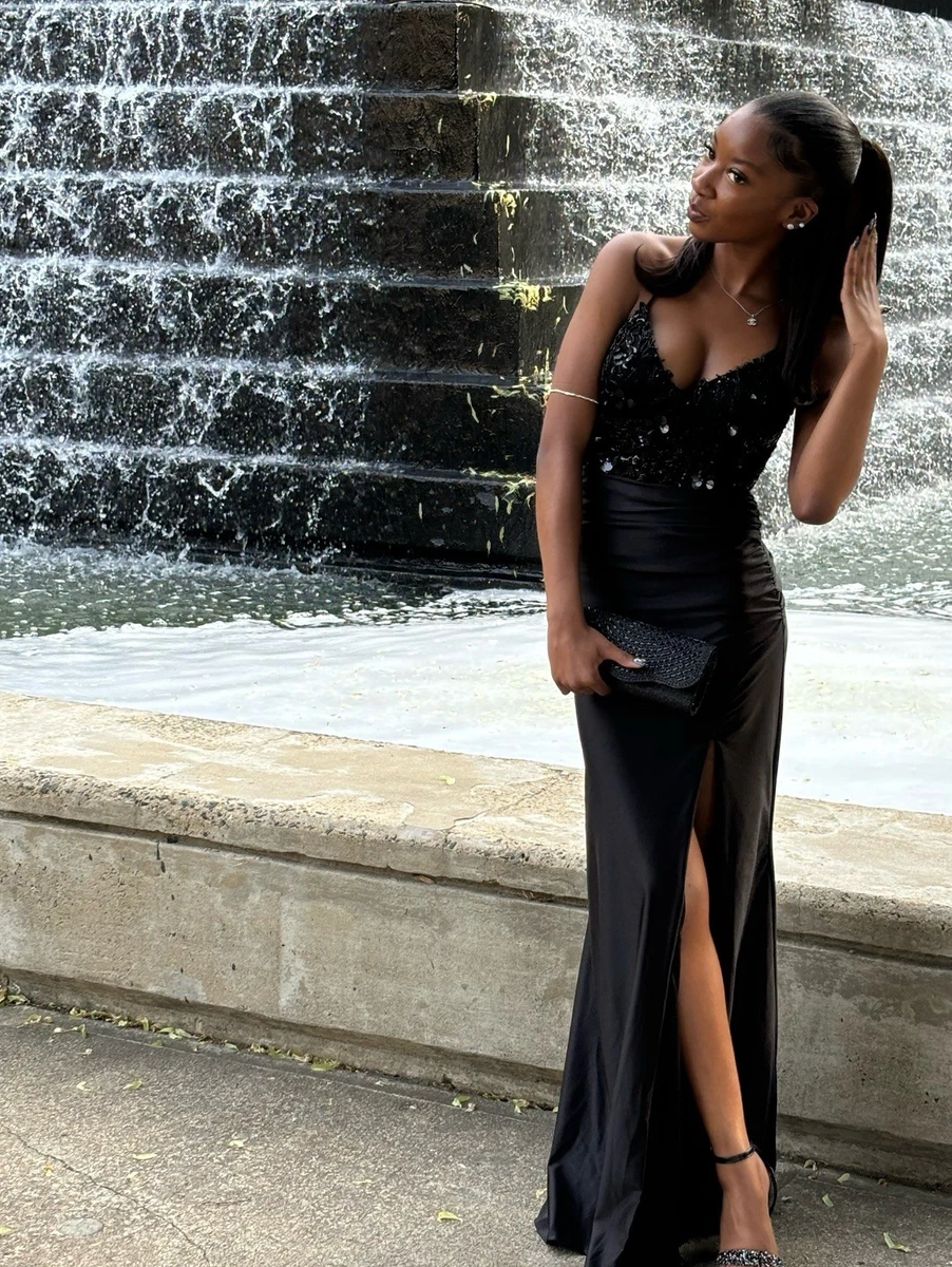 Silk Blend Black Bridesmaid Dresses for sale | eBay
