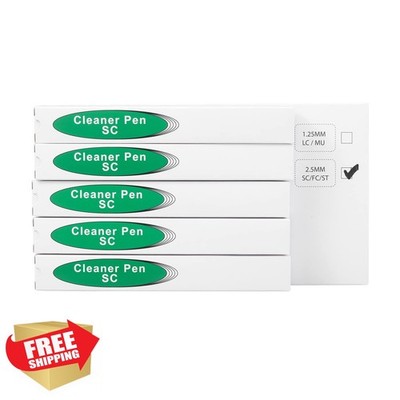 Duogalia 5pk Fiber Cleaner Pen 2.5mm SC/ST/FC Connector Optic Cleaner