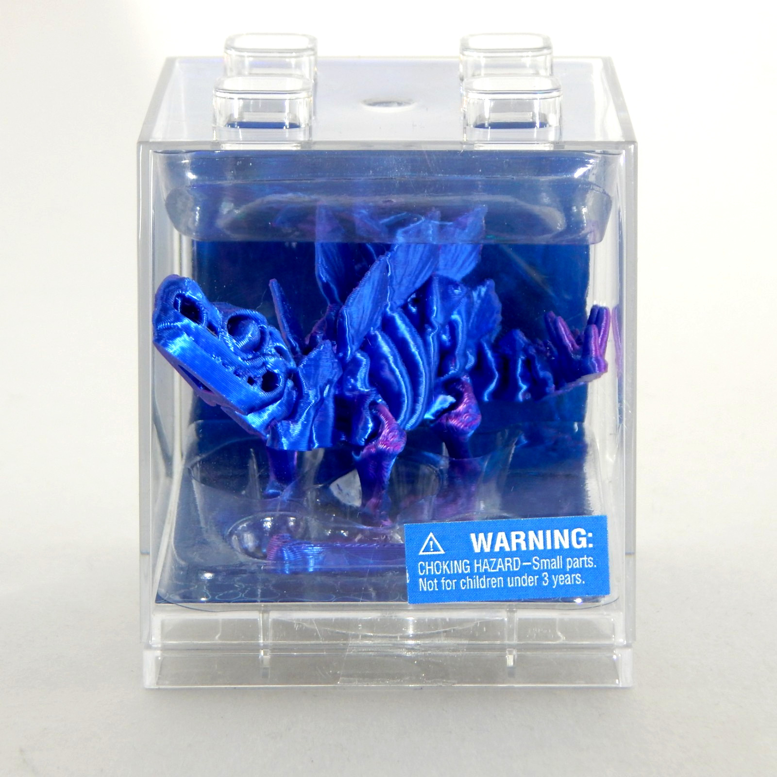 Ja-Ru Toys Dino Cube Stegosaurus 2" 3-D Printed Figure