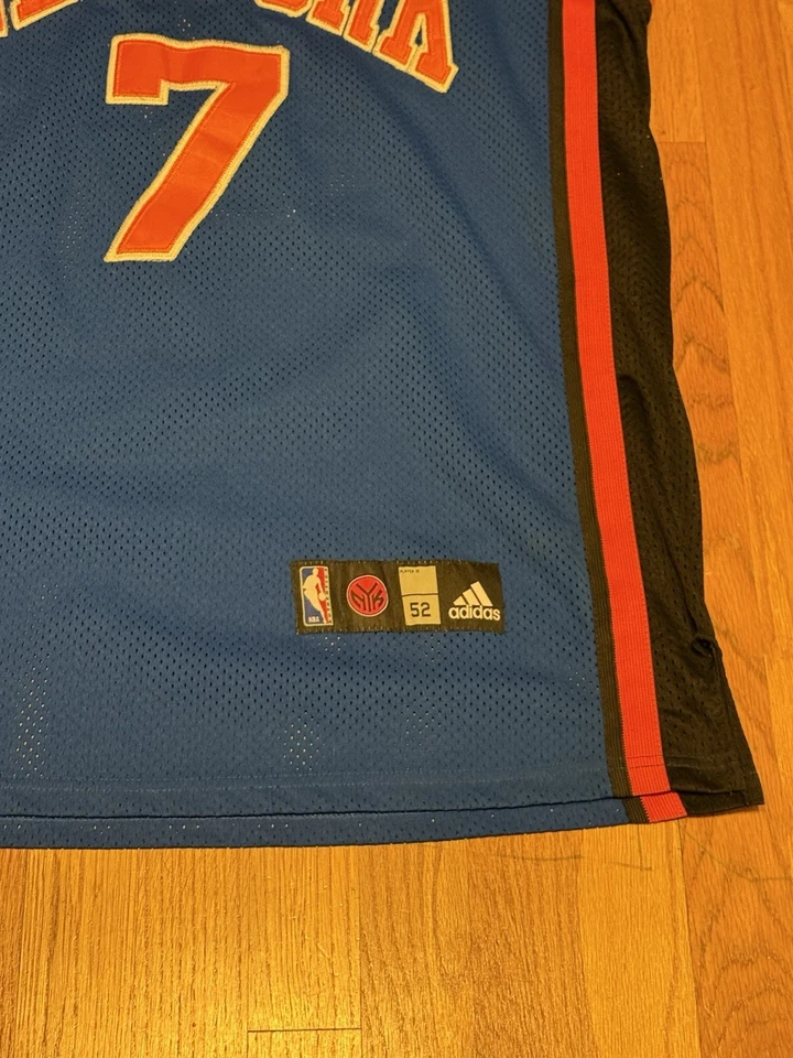 New York Knicks Carmelo Anthony Jersey Mens 52 Large Adidas Sewn #7 - Image 3 of 4