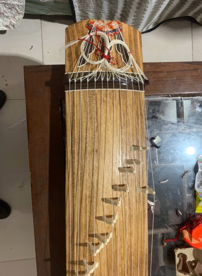 外国の弦楽器 Koto 13 strings old Collectibles about 80cm Japanese string