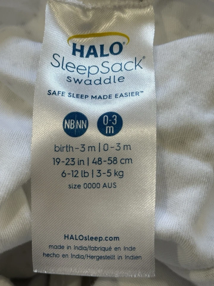 Manta de vellón Halo SleepSack color gris con envoltura ajustable Foto 3 de 3
