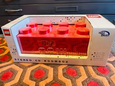 MINT IN BOX  Super Rare RED Brick Lego CD Boombox Player Stereo AM/FM Radio