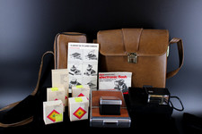 Vintage Polaroid SX 70 Land Camera Complete w/ Original Case  Flash-Untested