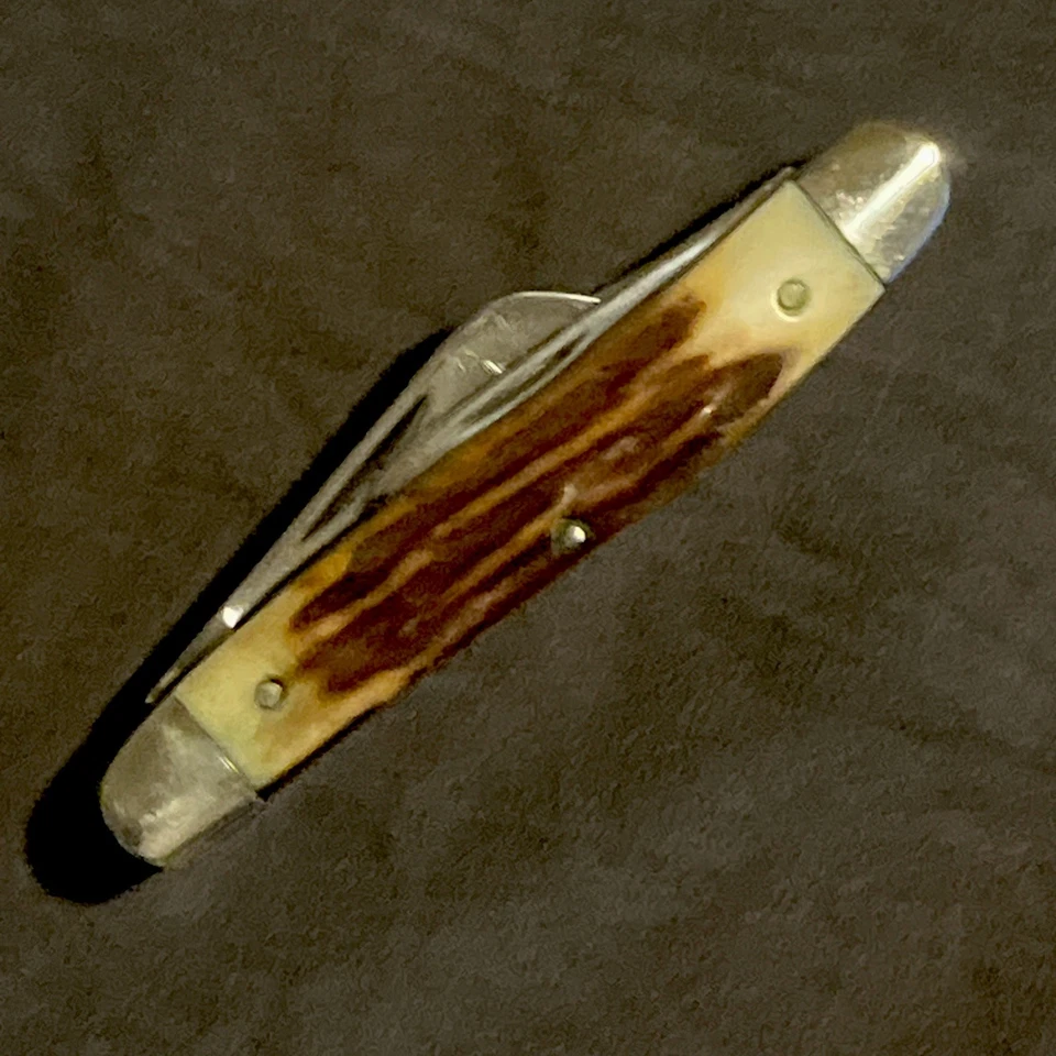 Ka-Bar Stag 手柄 Stockman 口袋刀 状况非常好 无裂缝 好卡扣 — 第 2/4 张图片