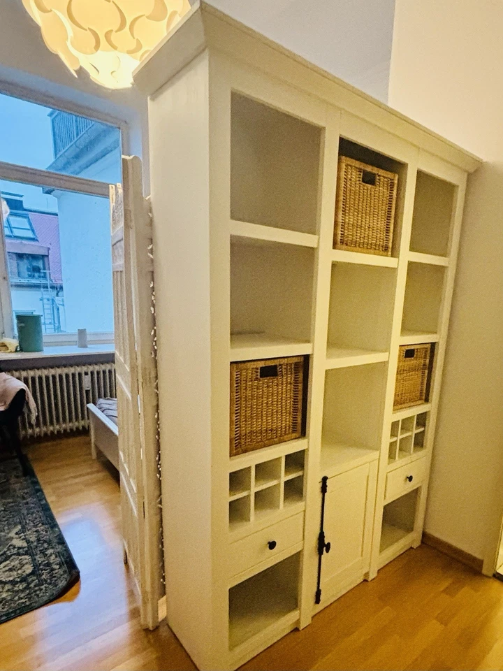 Regal: Pinie weiß Dekor