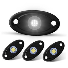 4Pods LED Rock Lights LED Neon Underglow Light for Car Truck ATV UTV SUV White