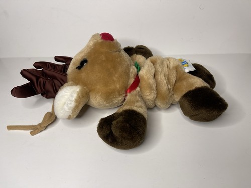 Lullaby Pull Rudolph Reindeer Plush 1986 DAKIN Musical Crib Stuffed Animal Vgt - Picture 5 of 7